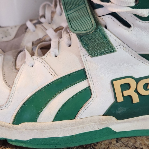 Original 1980s REEBOK COMMITMENT HIGH TOP SNEAKERS. - Picture 9 of 16